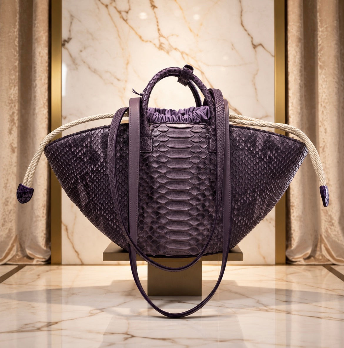 Sac cuir femme | PYTH double anses