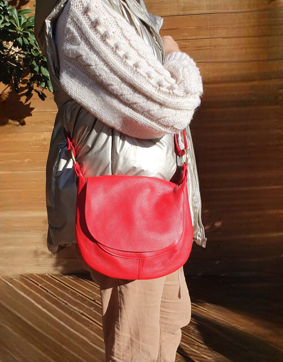 Sac bandoulière | Besace Grainée