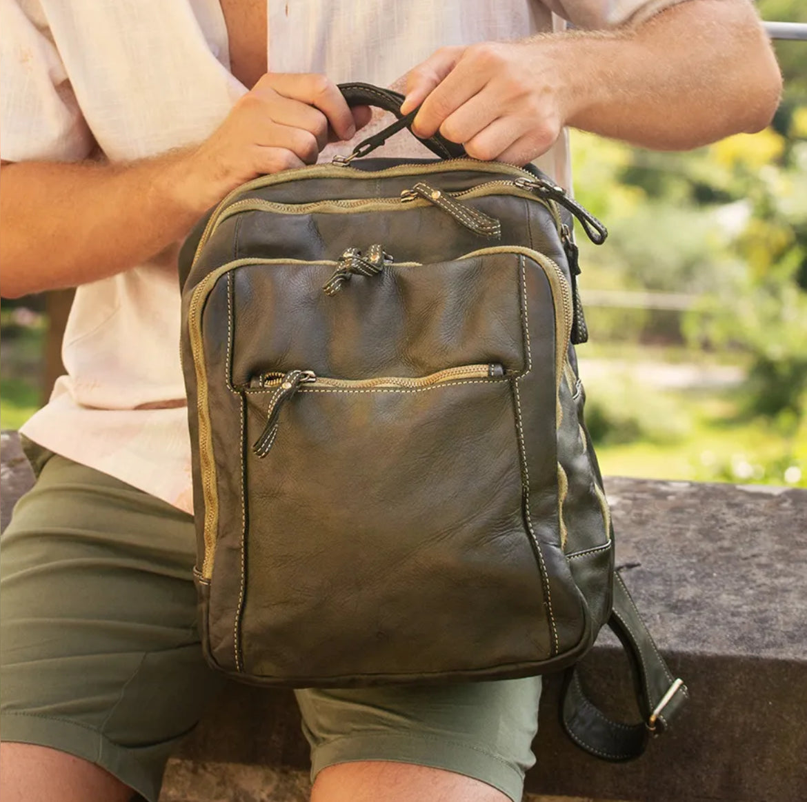 Sac à dos cuir | SAD CASIERS