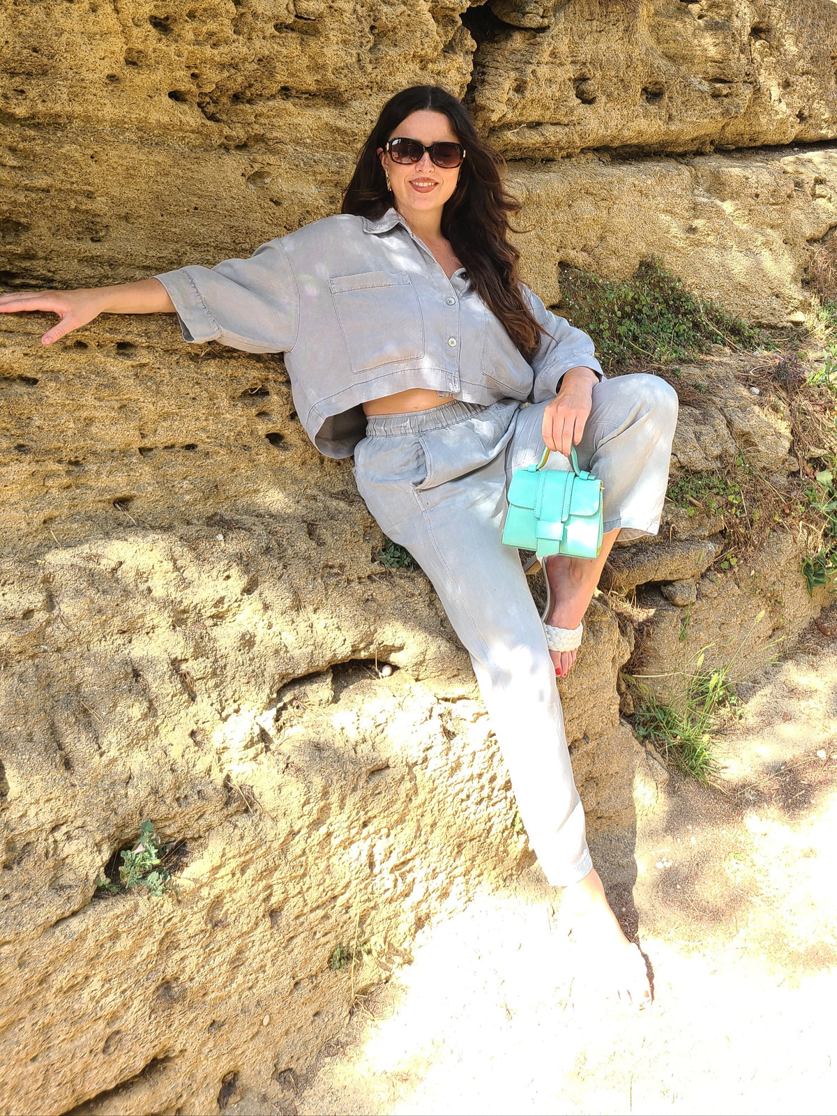 Sac à main femme cuir bicolore | POLLY