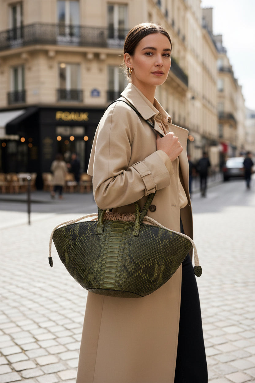 Sac cuir femme | PYTH double anses