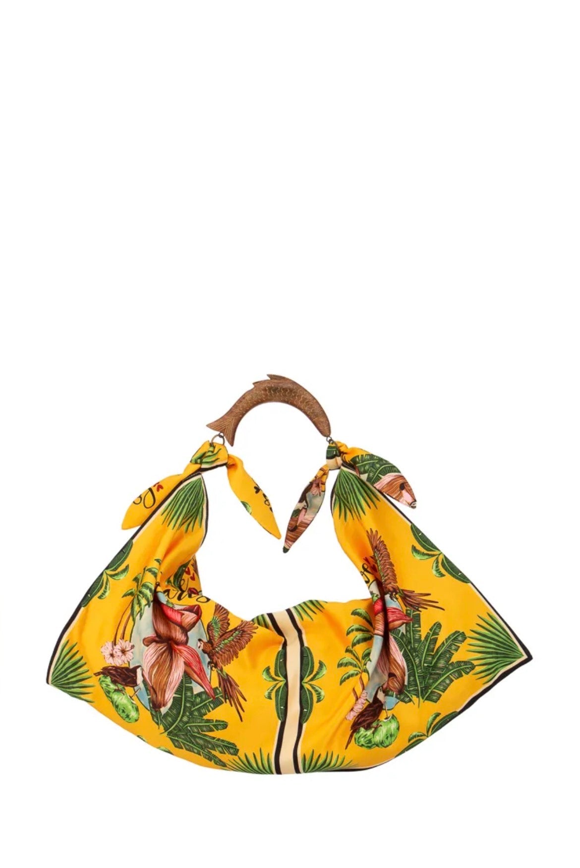 Sac en textile et bois | Small Sac foulard