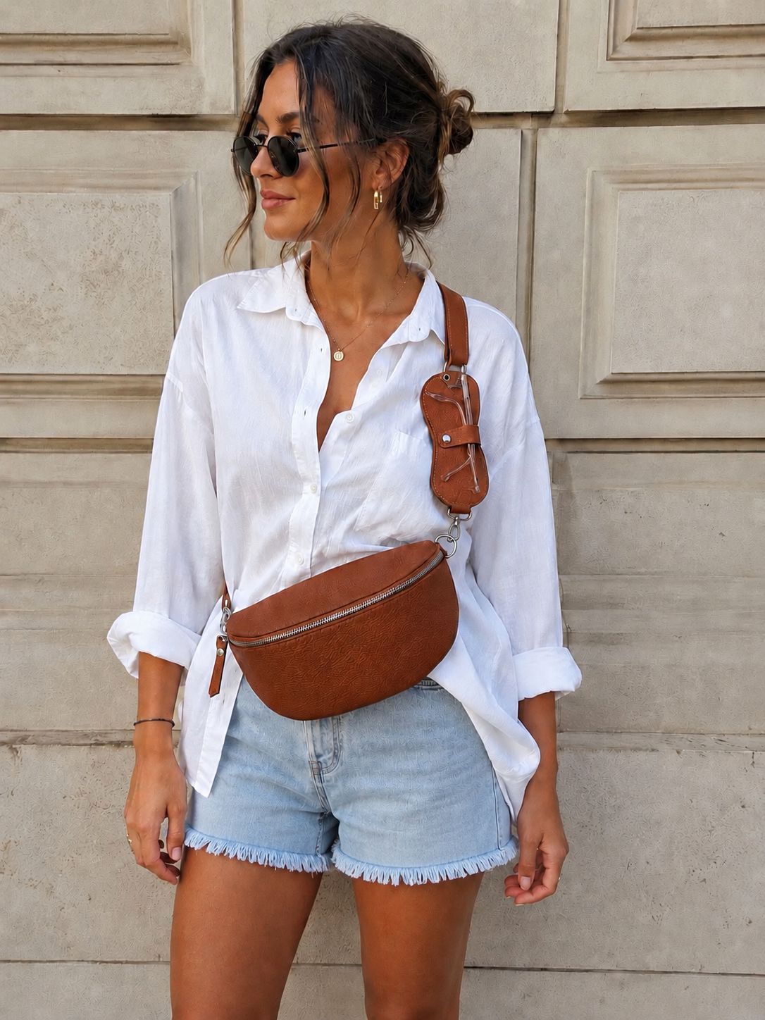 Etui à lunettes en cuir | Étui SUNSHINE